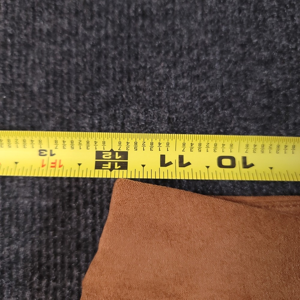 Good American Good Waist Faux Suede Skinny Pants Tobacco Brown 2/26 - Picture 3 of 11